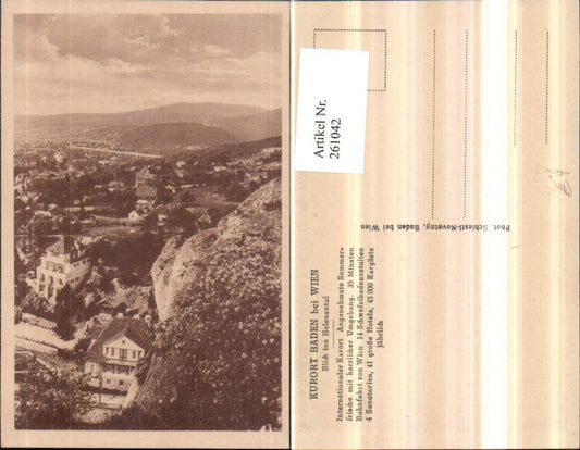 261042,Baden b. Wien Blick ins Helenetal