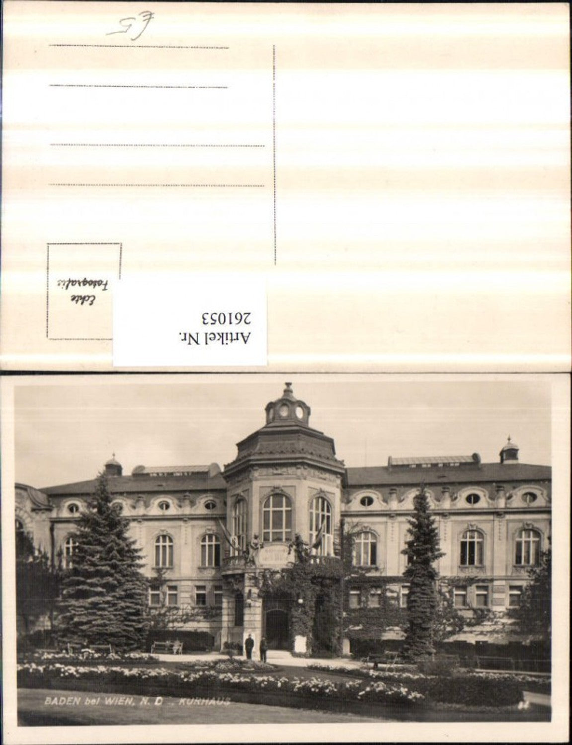 261053,Baden b. Wien Kurhaus