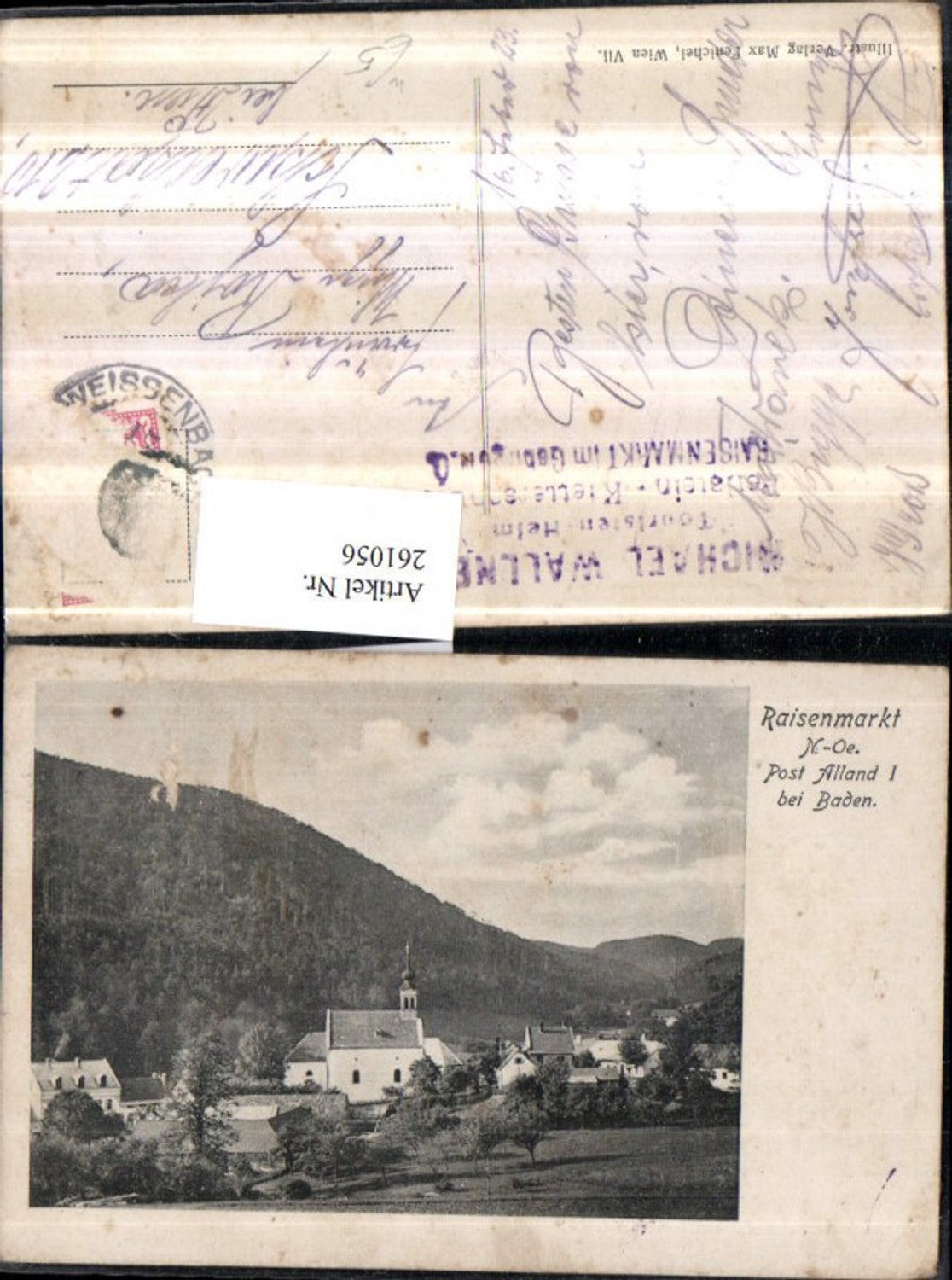 261056,Raisenmarkt b. Alland Teilansicht Kirche