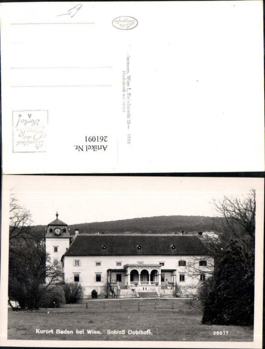 261091,Baden b. Wien Schloss Doblhoff