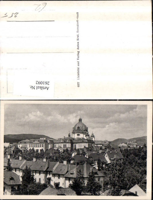 261092,Berndorf Teilansicht Kirche Kuppel