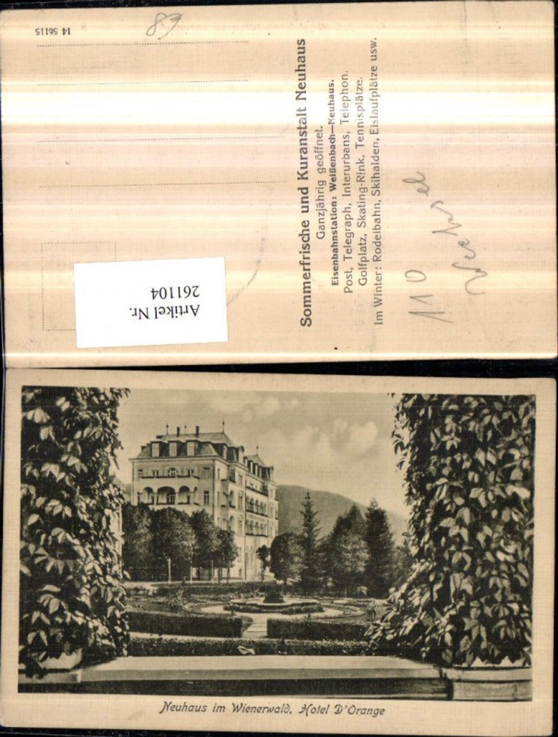 261104,Neuhaus im Wienerwald Hotel d'Orange