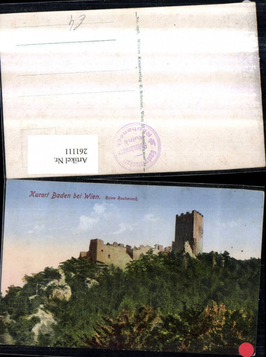 261111,Baden b. Wien Ruine Rauheneck