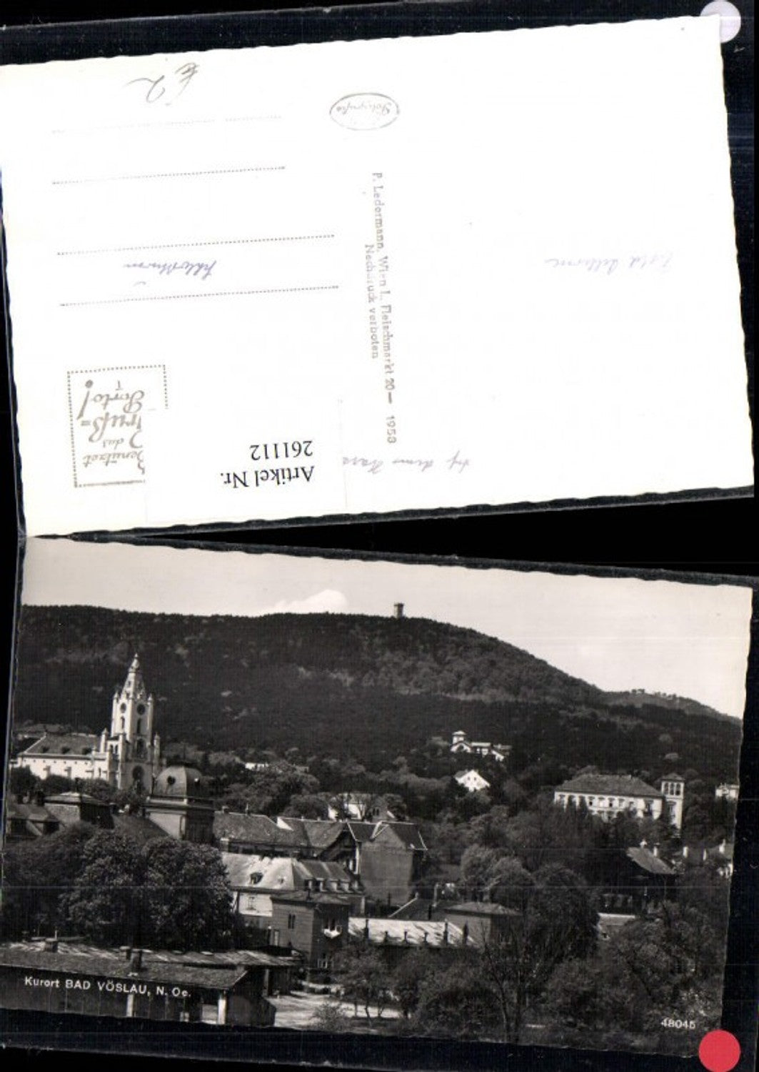 261112,Bad Vöslau Teilansicht Kirche