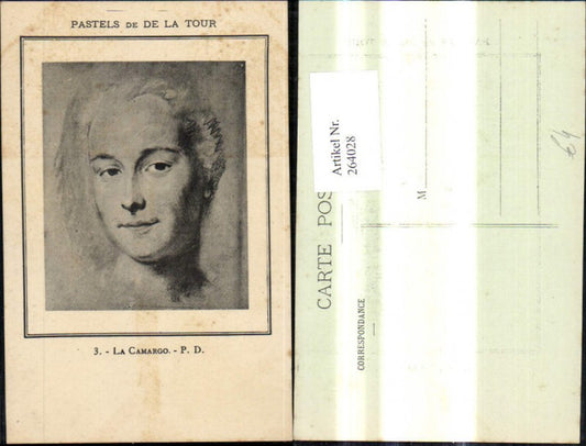 264028,Künstler Ak La Camargo Frau Portrait Passepartout Kunst Wissenschaft