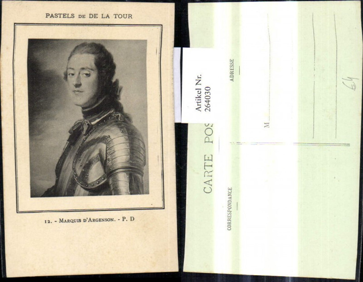264030,Künstler Ak Marquis d Argenson Ritter Rüstung Portrait Passepartout Kunst Wissenschaft