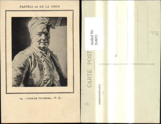 264031,Künstler Ak Louis de Sylvestre Mann Portrait Passepartout Kunst Wissenschaft