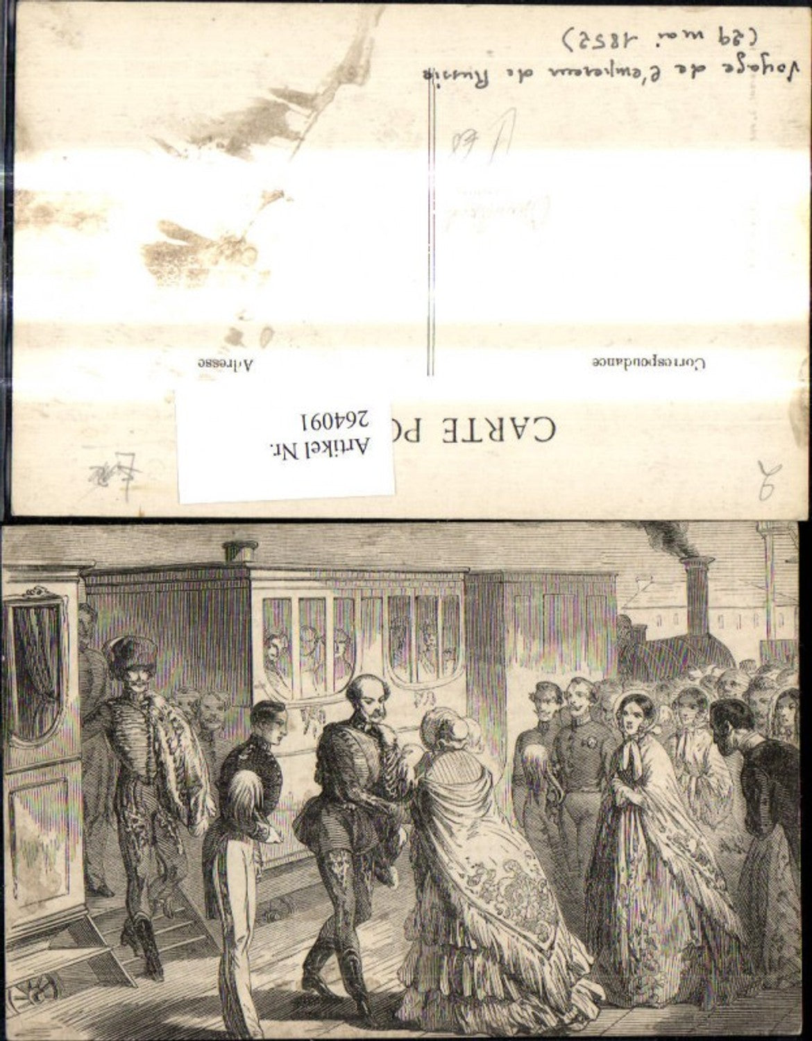 264091,Künstler Ak Russland Russen Soldat Eisenbahn Bahnhof Empfang Geschichte Politik Ausland