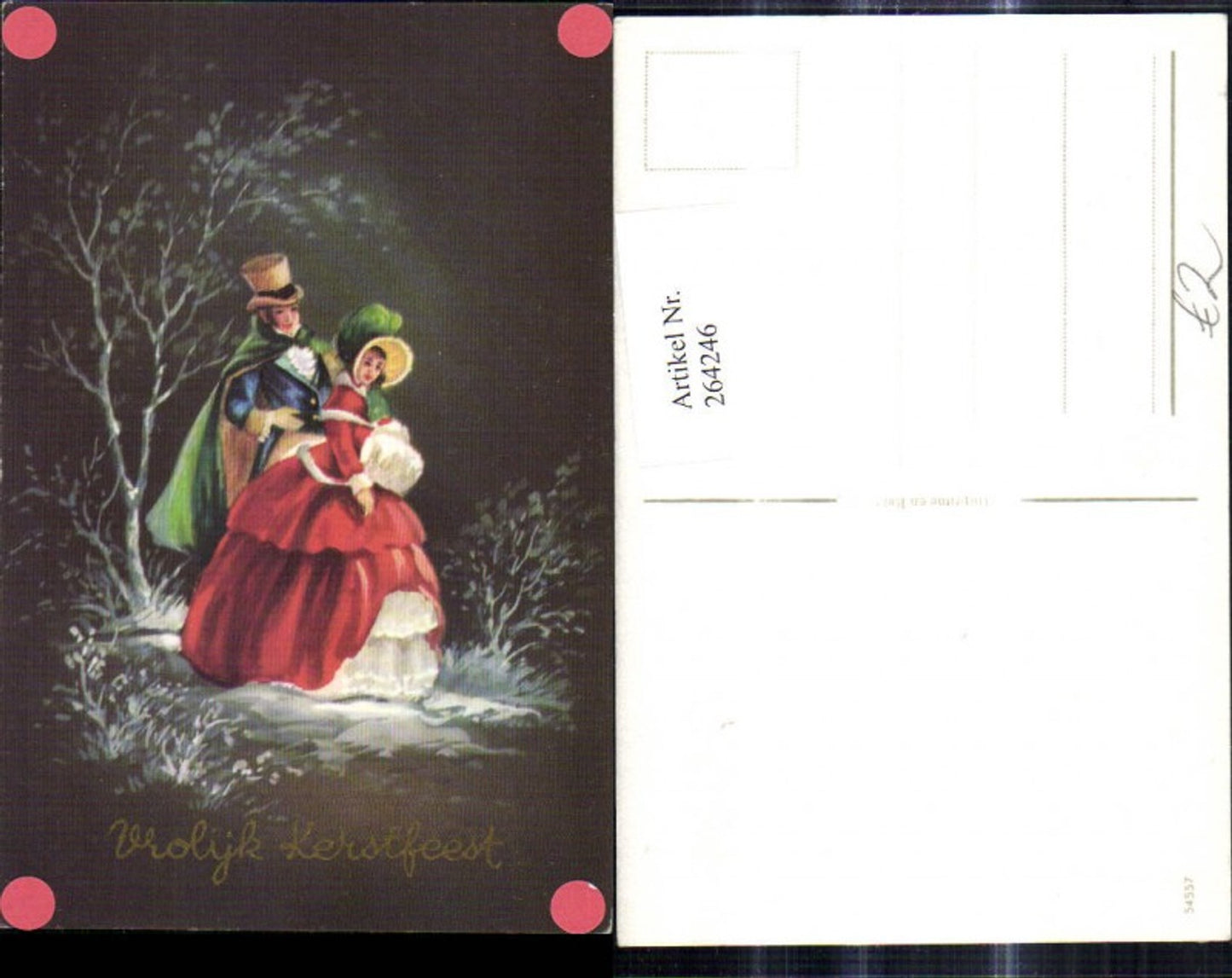264246,Künstler Ak Paar spazieren d. Winterwald b. Nacht Liebe Vrolijk Kerstfeest