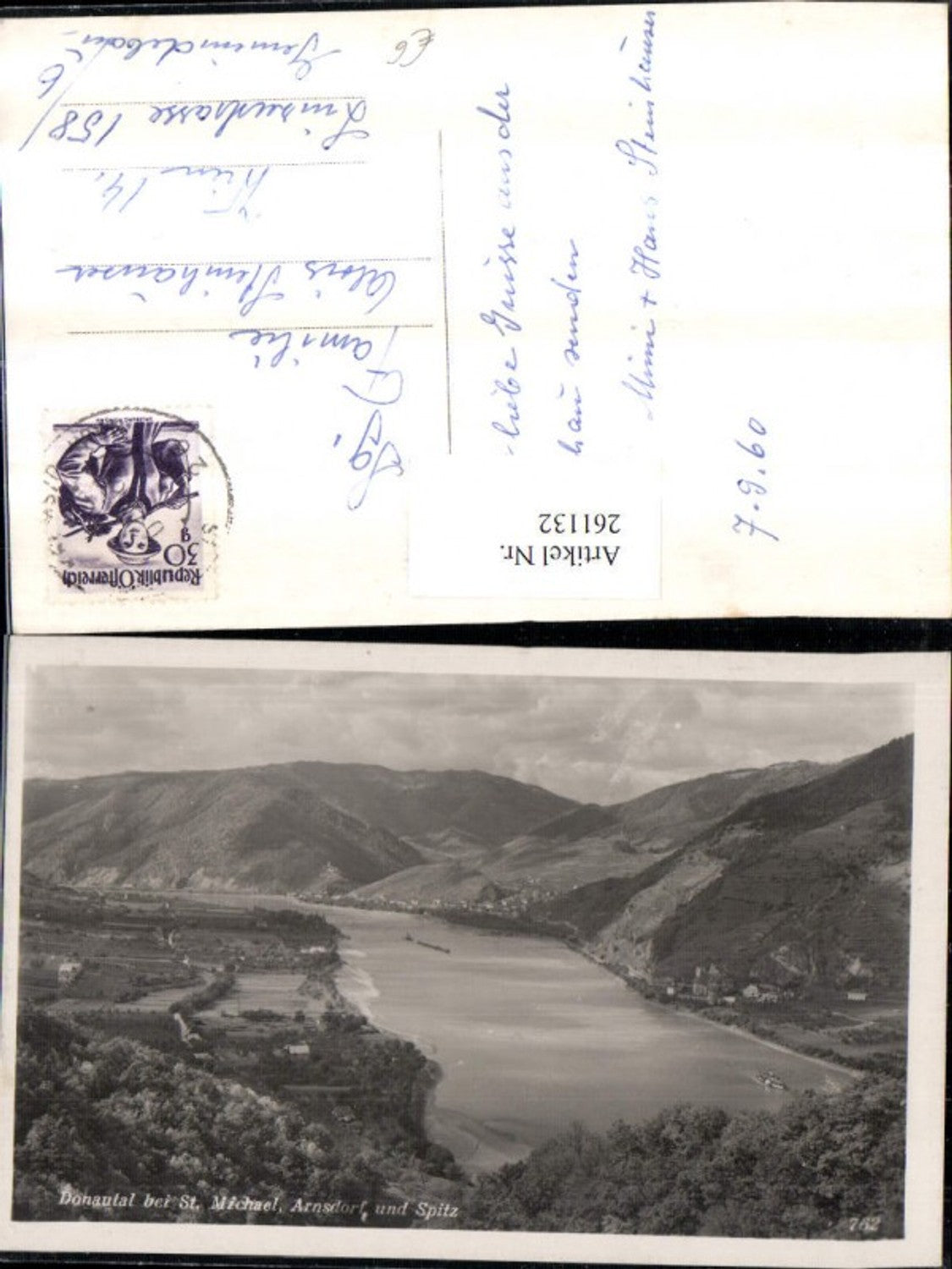 261132,Donautal b. St. Michael Arnsdorf u. Spitz Bergkulisse