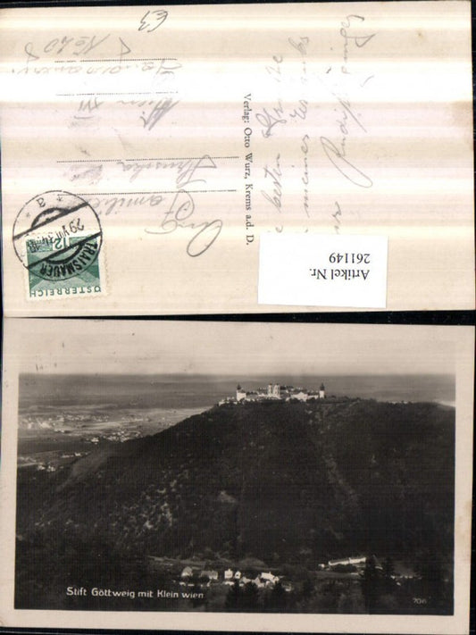 261149,Stift Göttweig m. Klein-Wien Totale