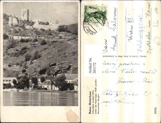 261172,Ruine Hinterhaus b. Spitz an d. Donau