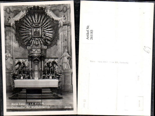 261183,Maria Langegg in d. Wachau Gnadenaltar d. Wallfahrtskirche Kirche