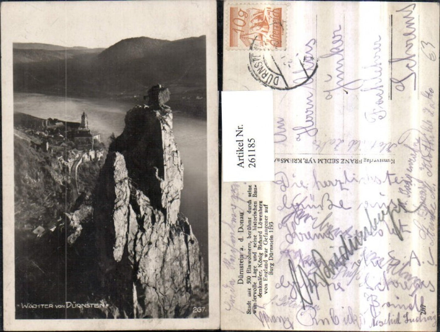 261185,Dürnstein an d. Donau Totale u. Wächter Felsen