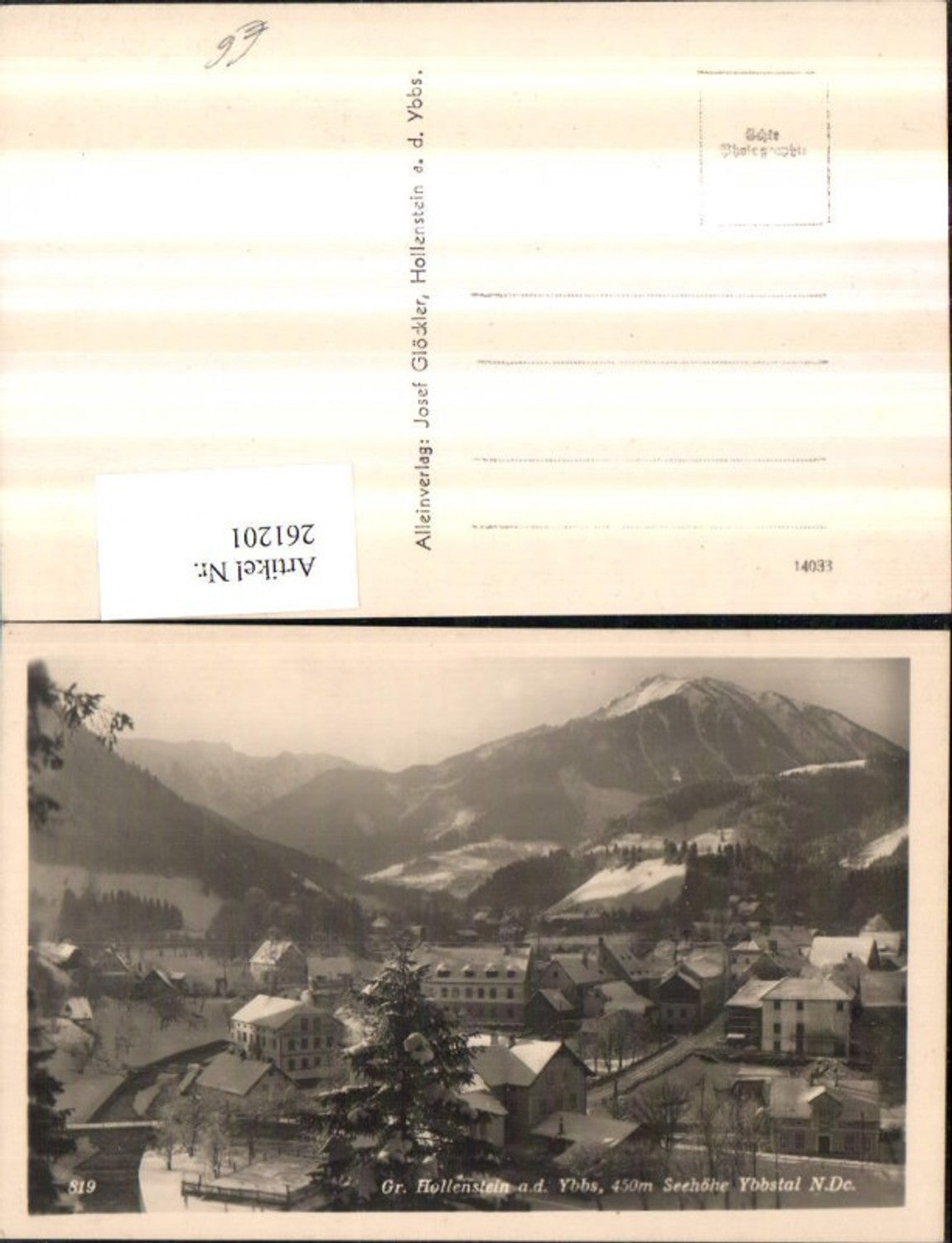 261201,Groß Hollenstein an d. Ybbs Totale Bergkulisse Winterbild