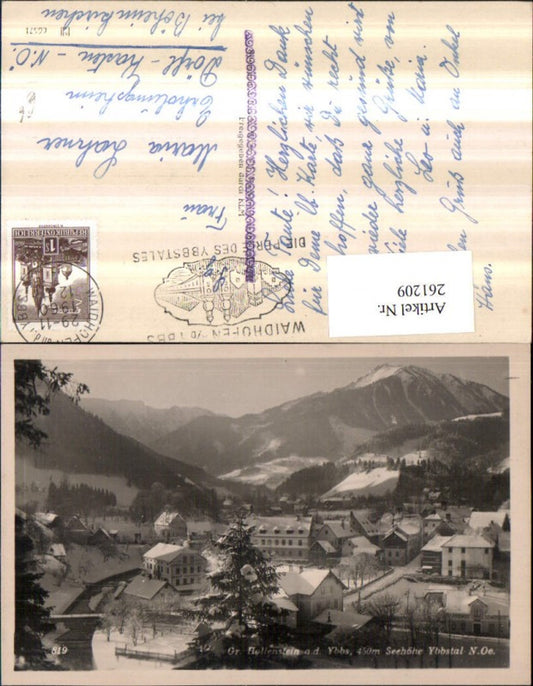 261209,Groß Hollenstein an d. Ybbs Totale Bergkulisse Winterbild