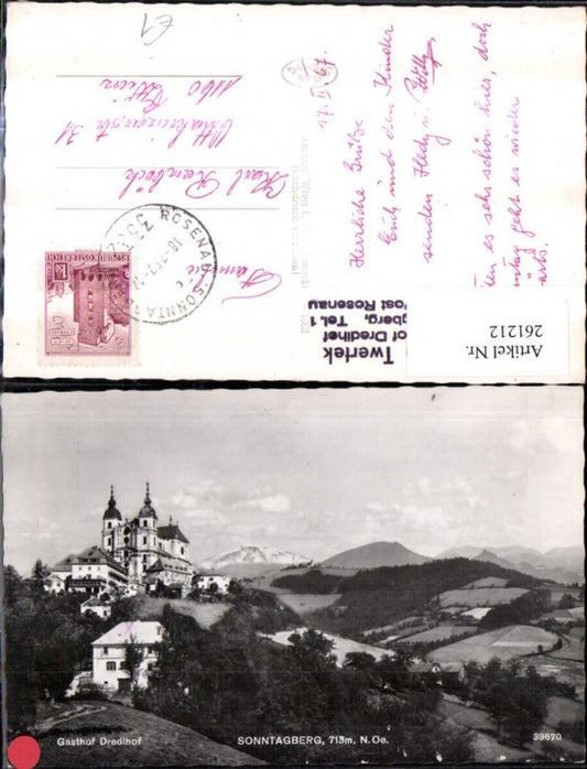 261212,Sonntagberg Totale Kirche Gasthof Dredlhof m. Ötscher