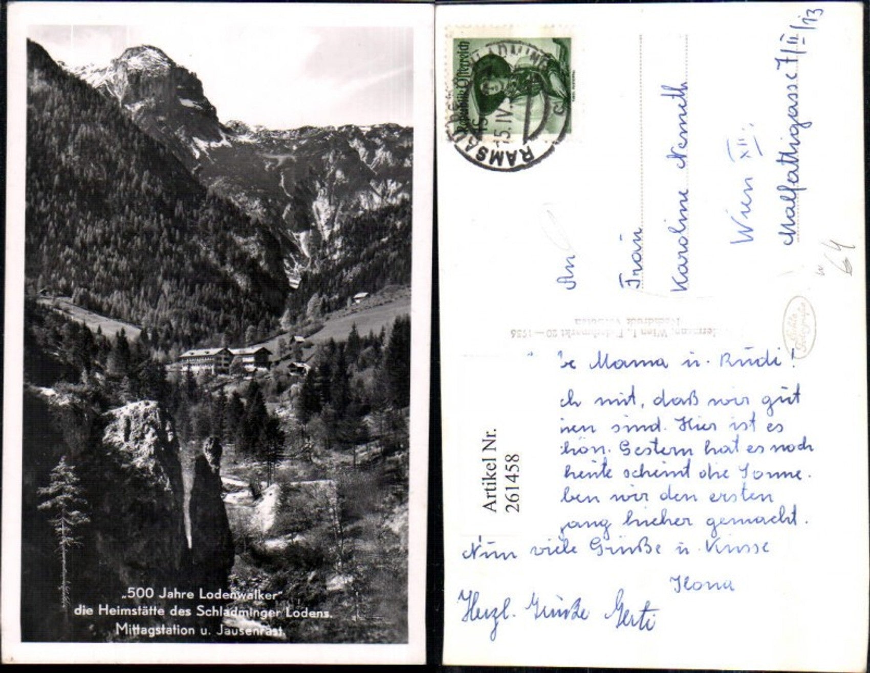 Alte Ansichtskarte – Old Postcard