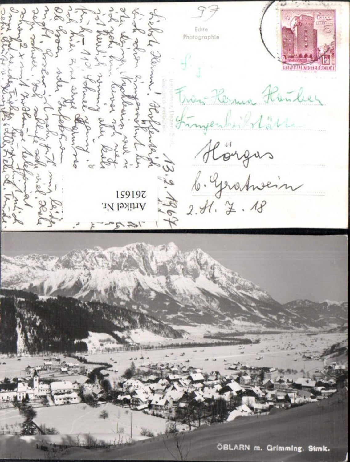 Alte Ansichtskarte – Old Postcard