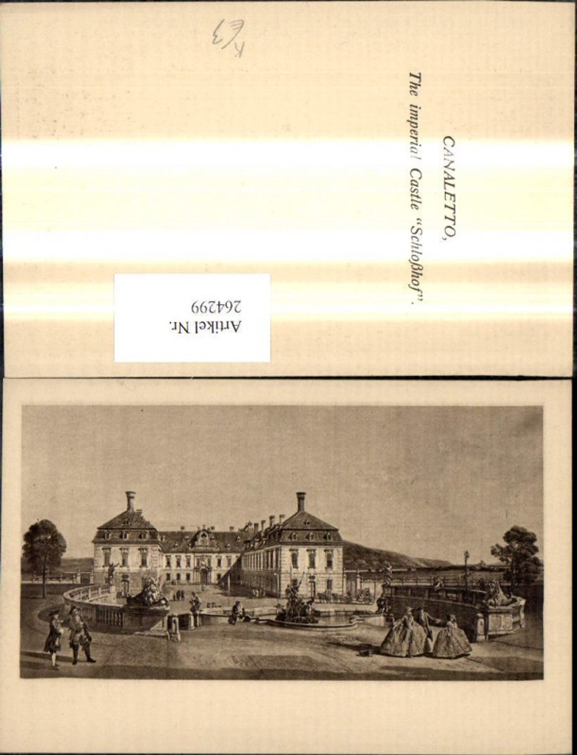 264299,Künstler Ak Canaletto The imperial Castle Schloßhof Schloß