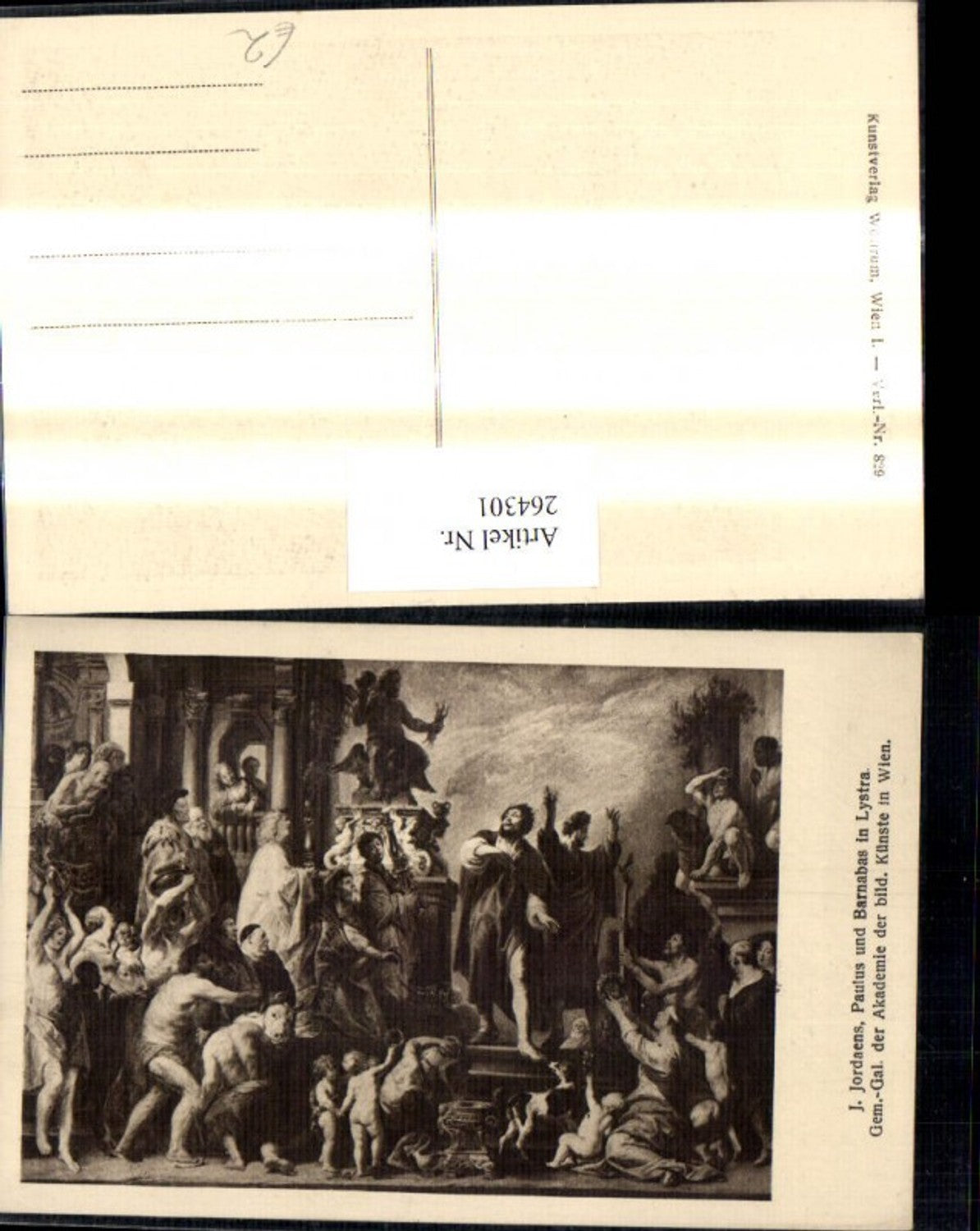 264301,Künstler Ak J. Jordaens Paulus u. Barnabas i. Lystra