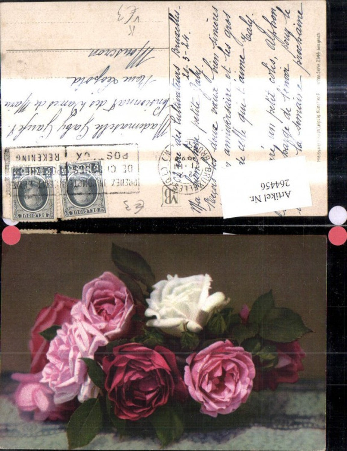 264456,Künstler Ak Meissner & Buch 2344 Rosen Blumen