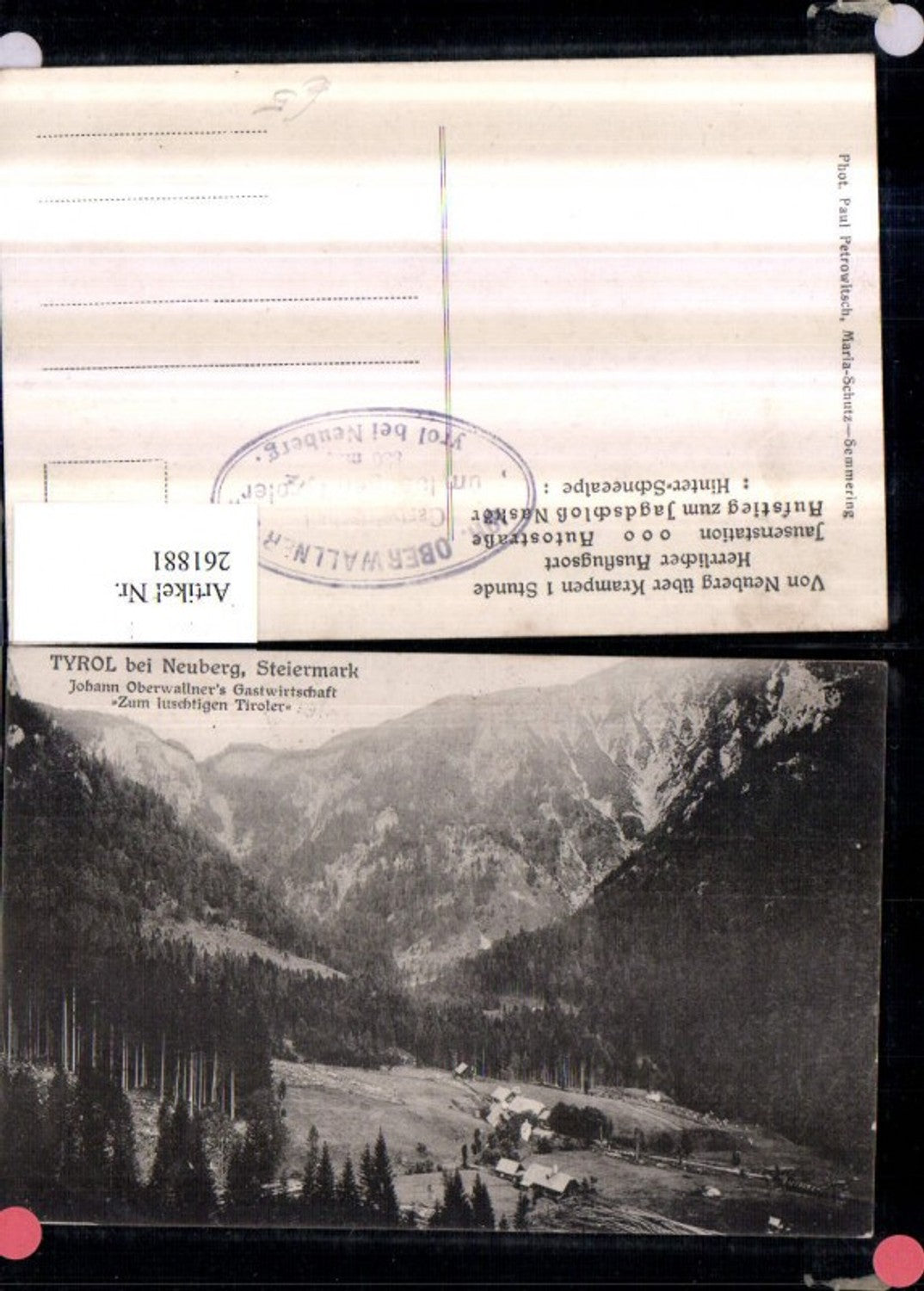 Alte Ansichtskarte – Old Postcard