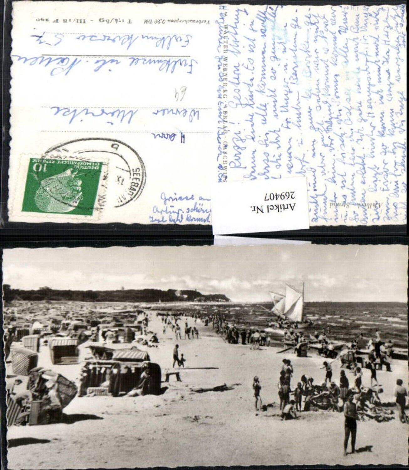 269407,Seebad Bad Ahlbeck Strand Segelboot