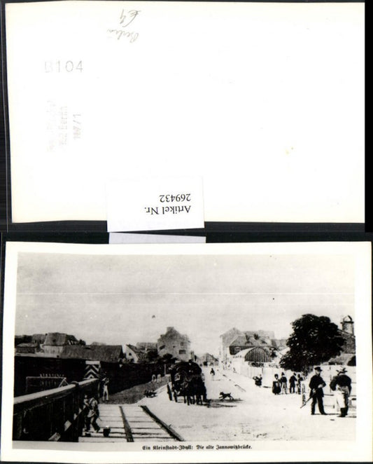 269432,Berlin Foto AK Jannowitzbrücke Pferdekutsche