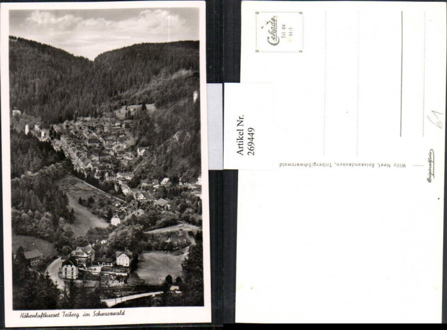 269449,Triberg i. Schwarzwald Totale Bergkulisse