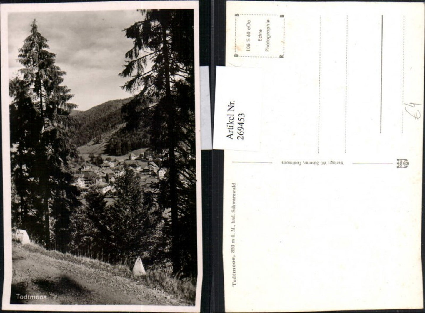 269453,Todtmoos Totale Bergkulisse Waldkulisse Schwarzwald