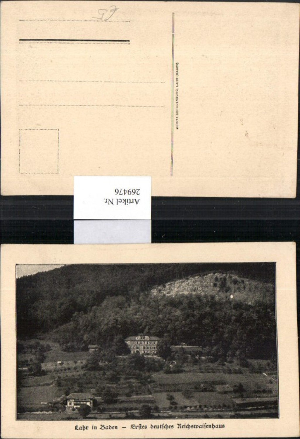 269476,Lahr i. Baden Erstes Deutsches  Reichswaisenhaus Bergkulisse