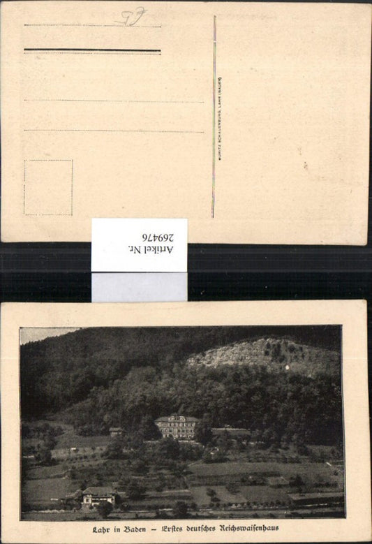 269476,Lahr i. Baden Erstes Deutsches  Reichswaisenhaus Bergkulisse