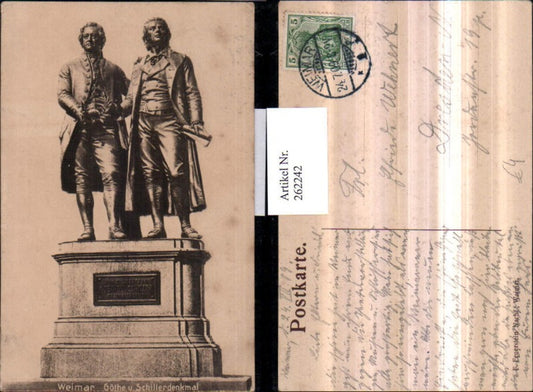 262242, Weimar Goethe and Schiller Monument