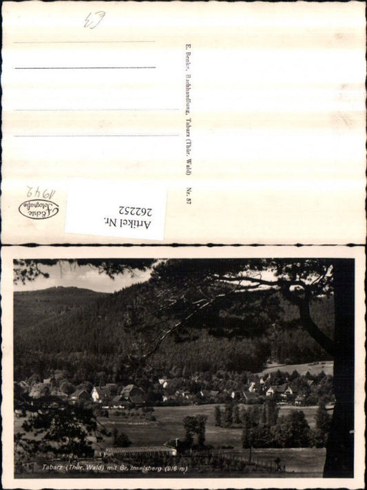 262252, Tabarz in the Thuringian Forest with Groß Inselsberg
