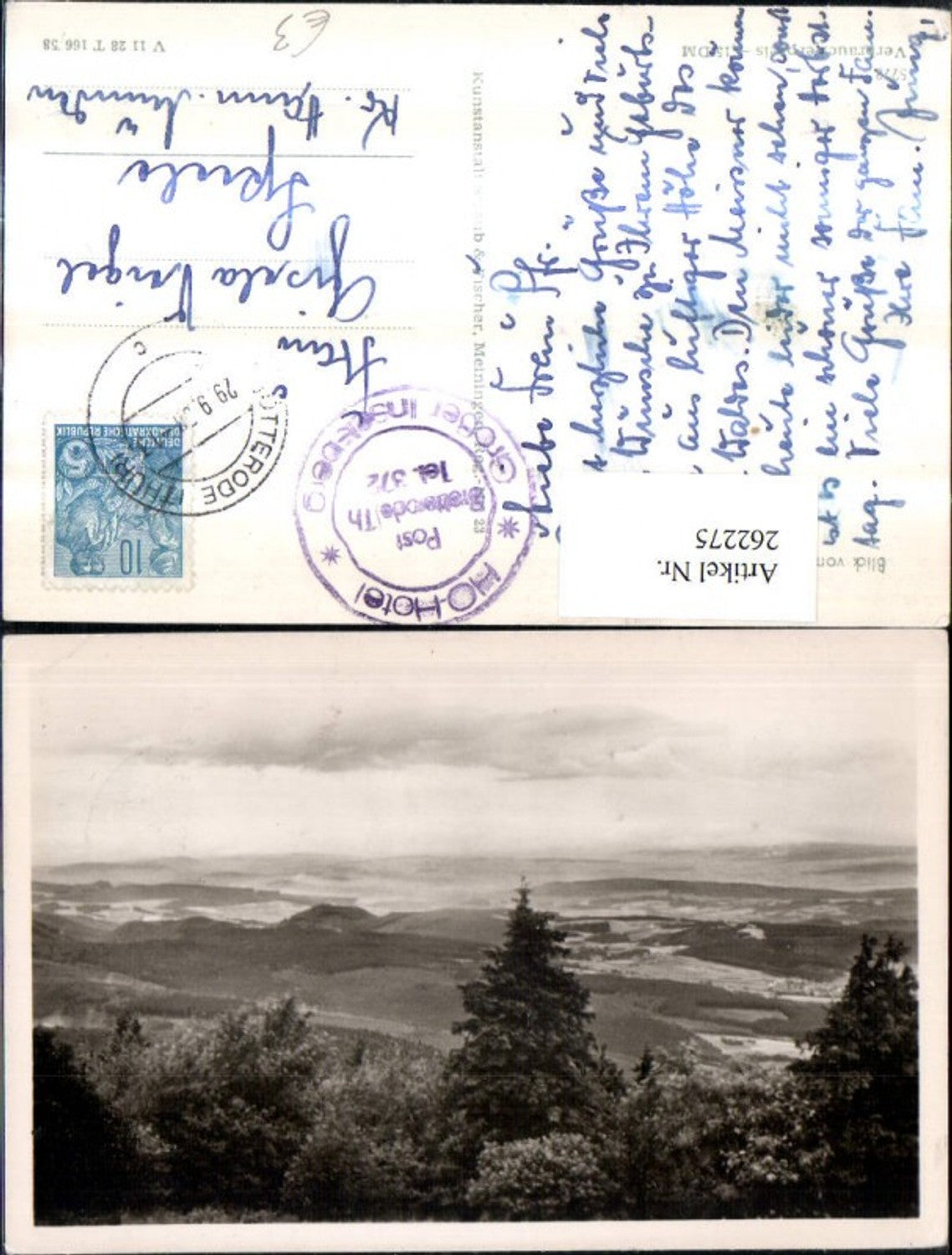 262275,Blick v. Großen Inselsberg im Thüringer Wald