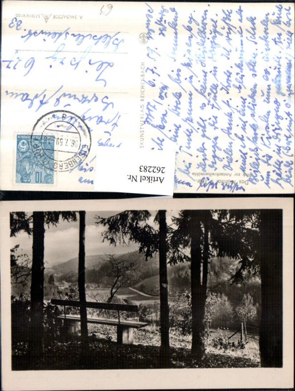262283, The Mühltal valley in Thuringia, view towards the Amtsschreibermühle mill