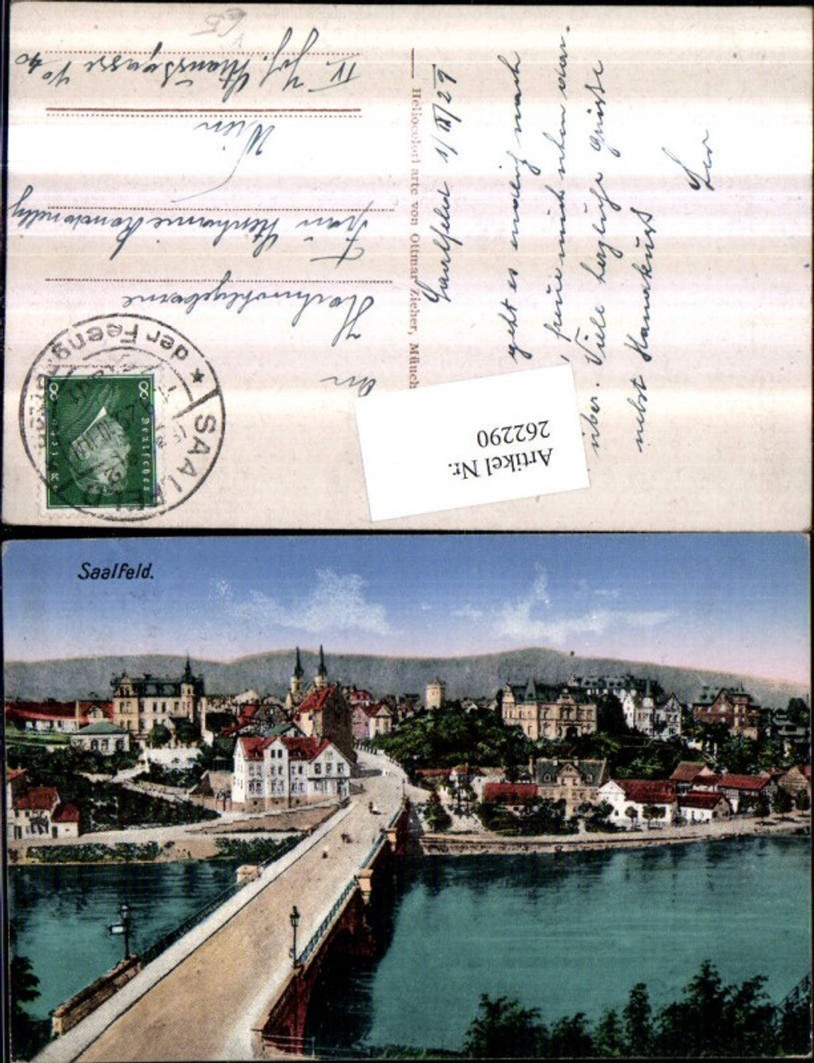 262290, Saalfeld an der Saale Totale Brücke pub Ottmar Zieher