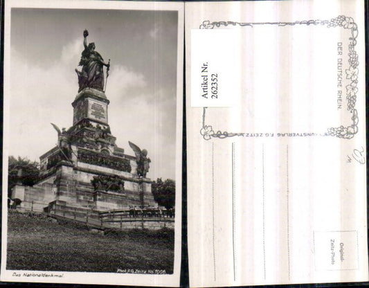 262352,Das Nationaldenkmal b. Rüdesheim am Rhein