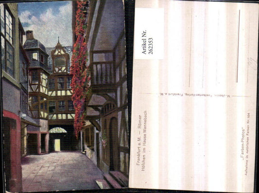262353,Frankfurt am Main Römer Höfchen im Hause Wannebach