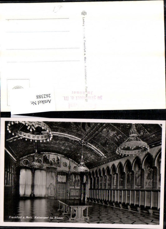 262388,Frankfurt am Main Kaisersaal im Römer Innenansicht