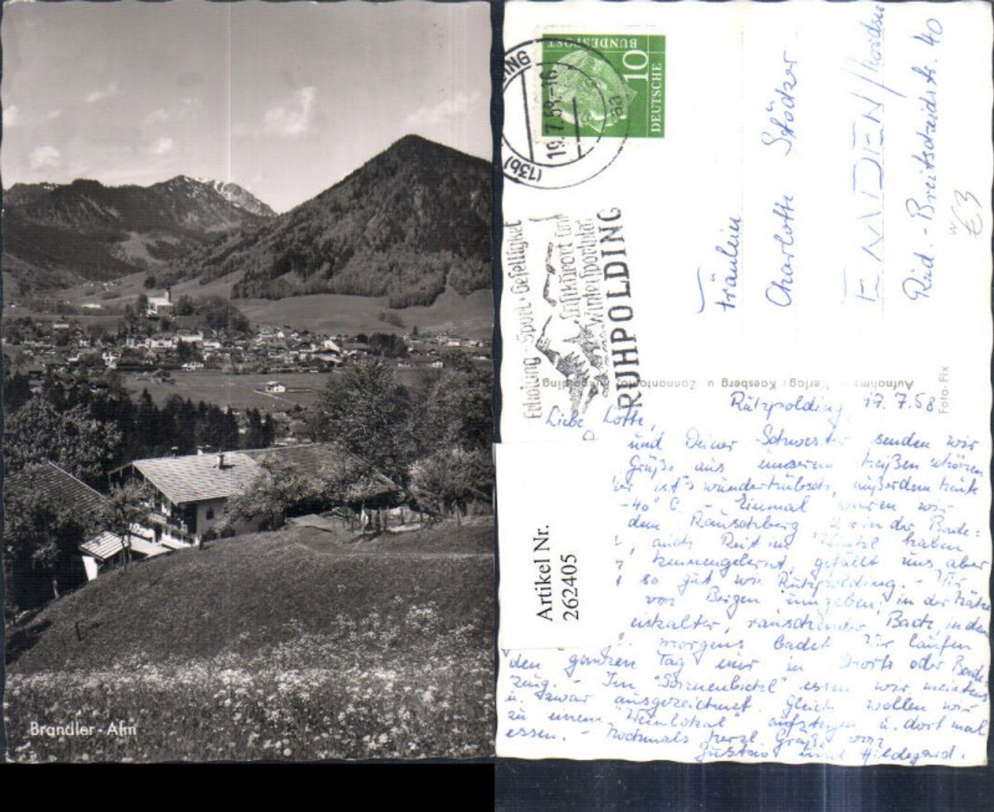 262405,Brandler Alm b. Ruhpolding Totale