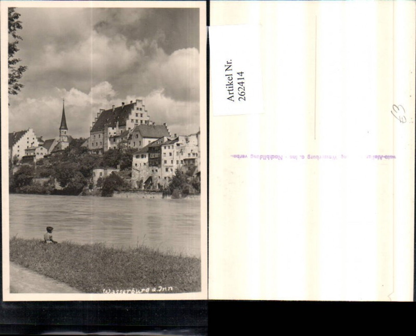 262414,Wasserburg am Inn Teilansicht Kirchenturm