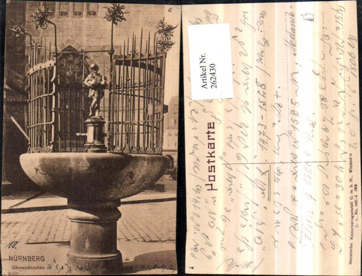 262430,Nürnberg Gänemännchen Brunnen