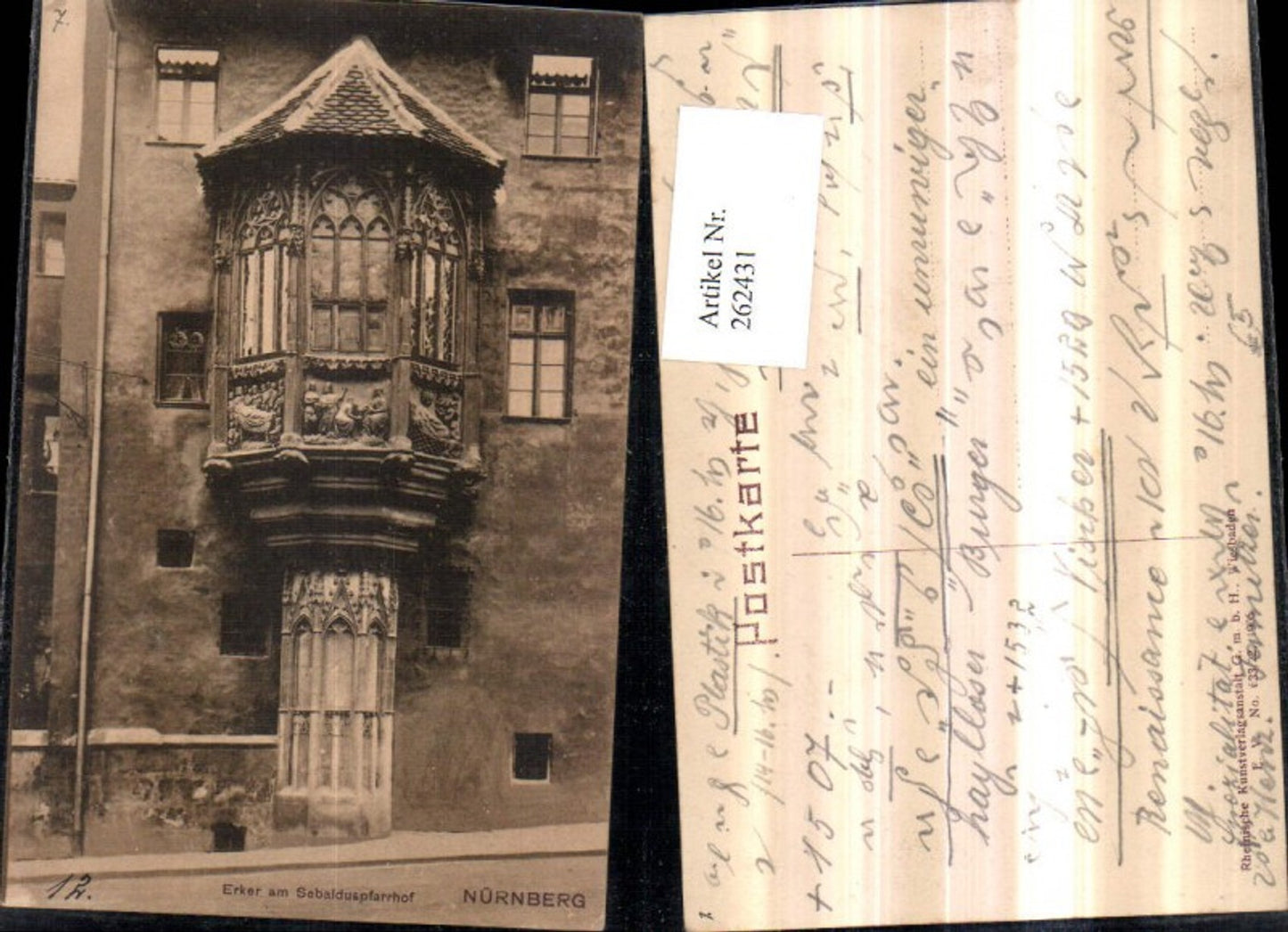 262431,Nürnberg Erker am Sebalduspfarrhof