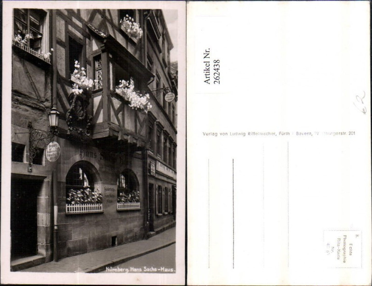 262438, Nuremberg Hans Sachs House