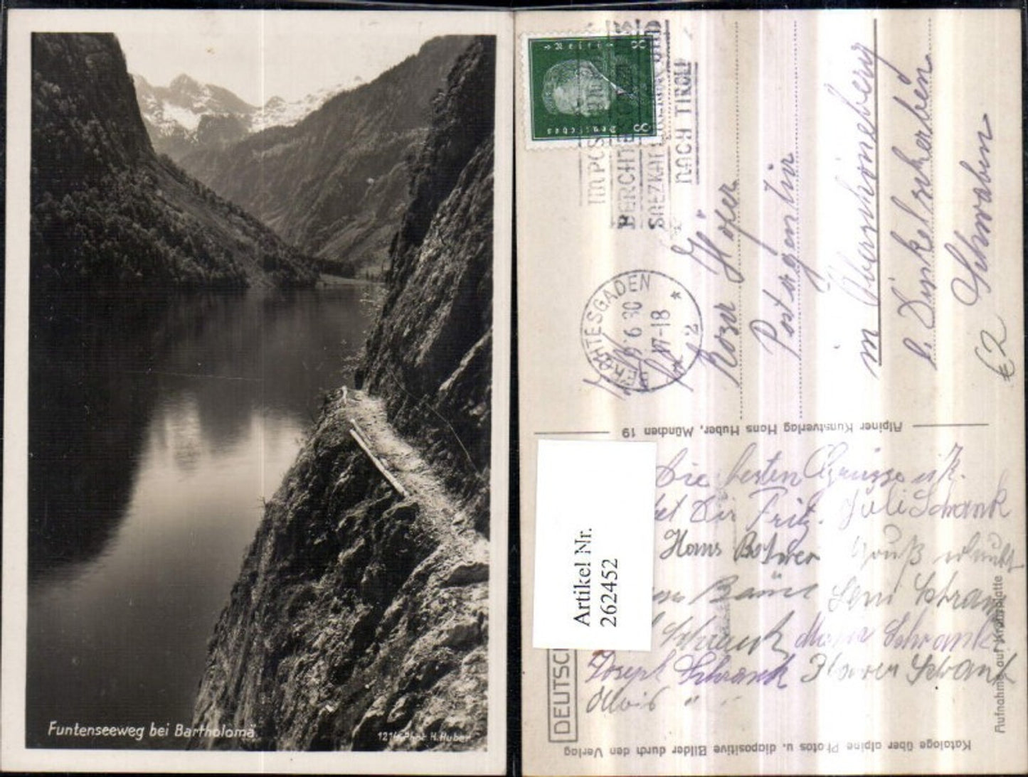 262452,Funtenseeweg b. Bartholomä Bergkulisse