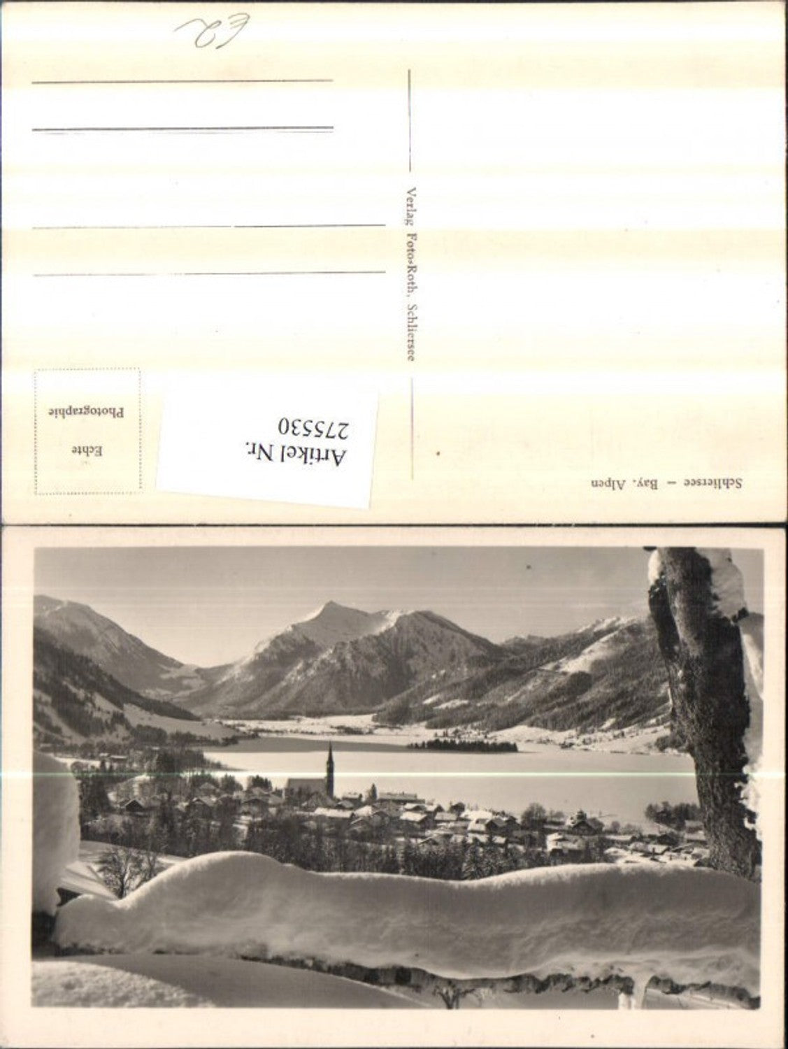 275530,Schliersee Totale Bergkulisse Winterbild