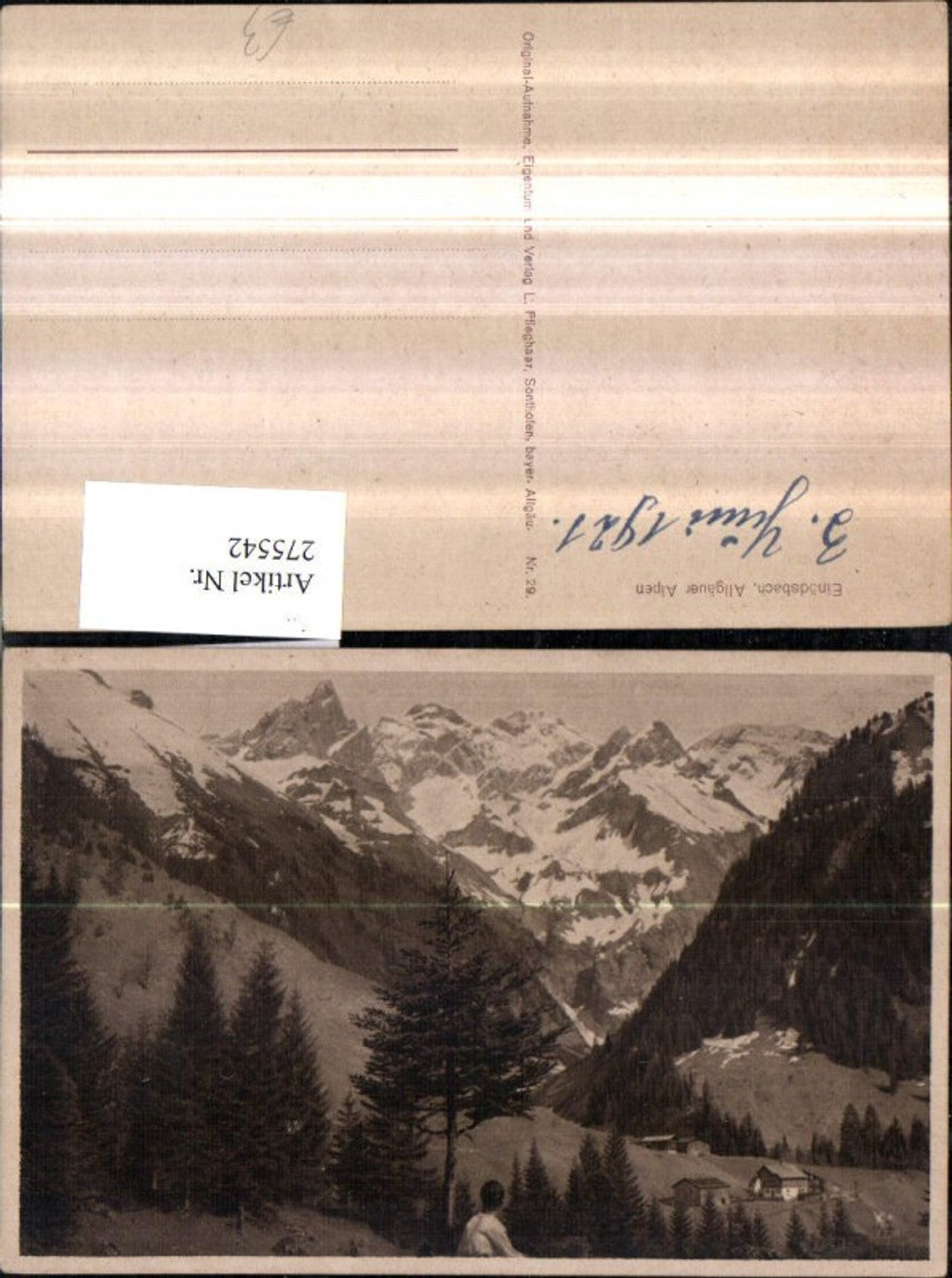 275542, Einödsbach with Allgäu Alps mountain scenery