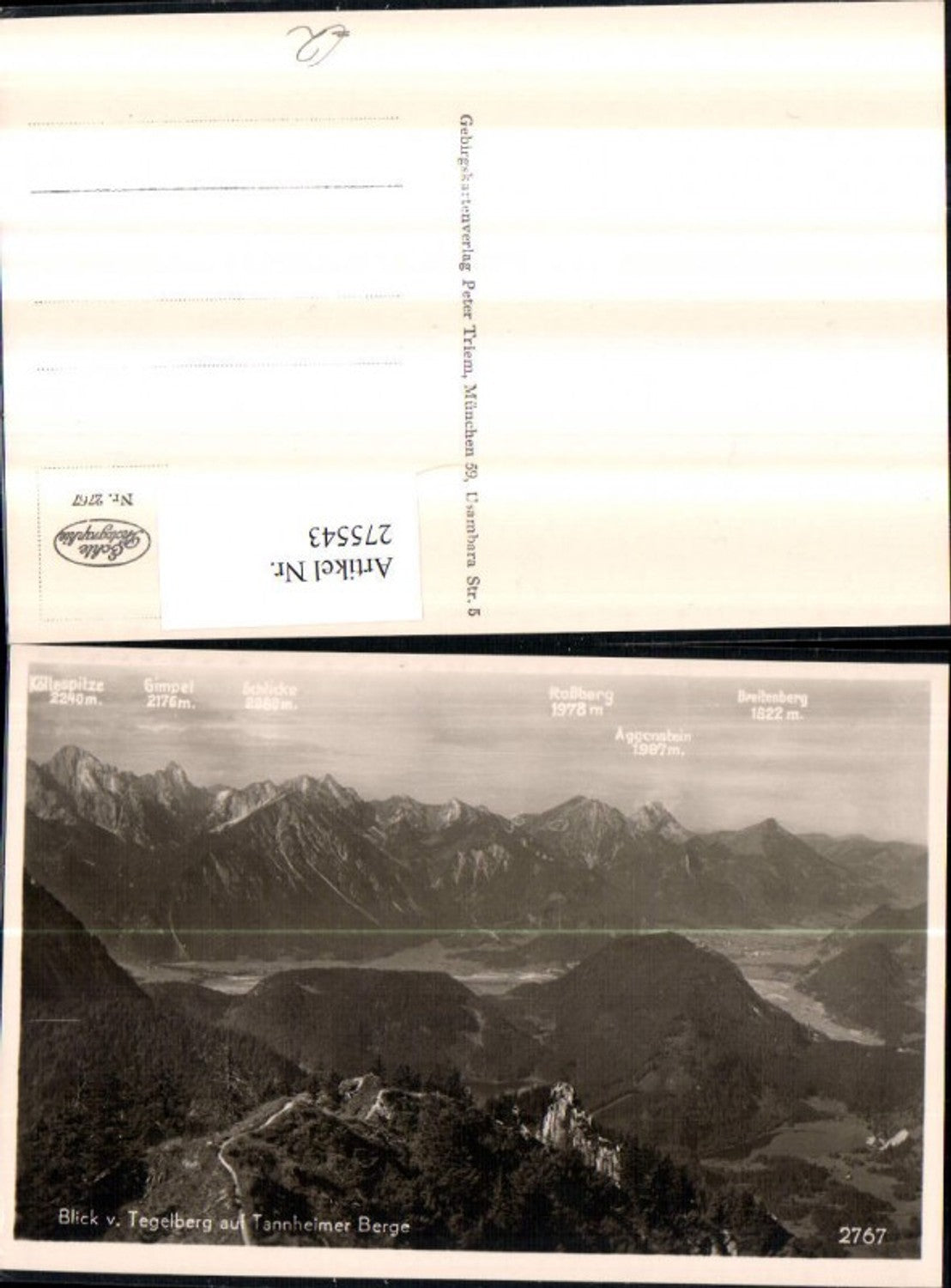 275543,Blick vom Tegelberg b. Schwangau auf Tannheimer Berge Bergkulisse